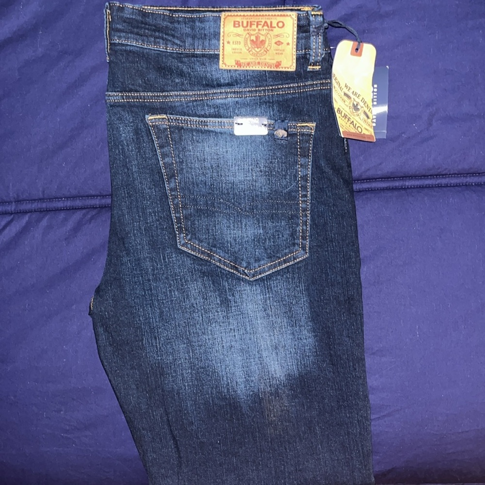 Buffalo Mens Jeans slim stretch light medium 34/32
